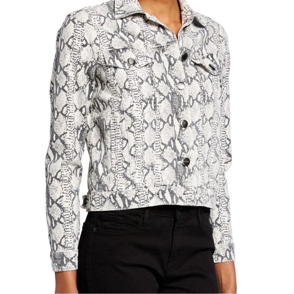 Frame Denim “gris multi” python jacket